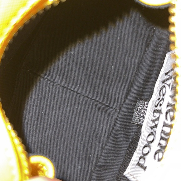 Vivienne Westwood BRAND NEW SAFFIANO MINI YASMIN YELLOW AW23 W Tag - Picture 17 of 17